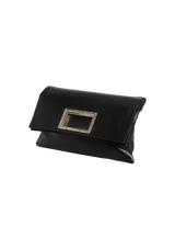 LEATHER FOLD-OVER CLUTCH