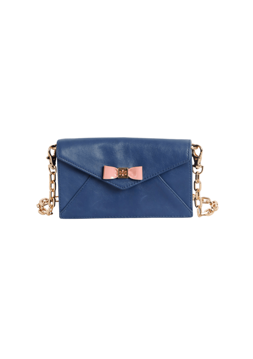 LEATHER CHAIN FLAP BAG