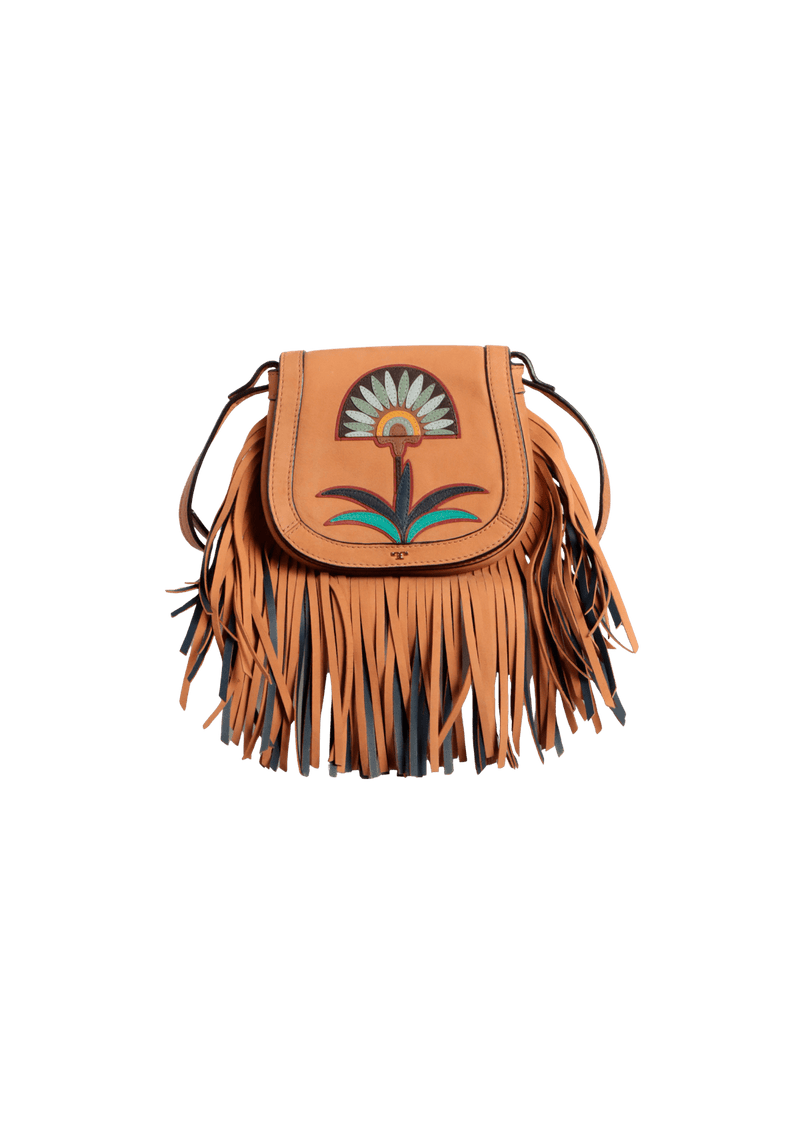 LILIUM MINI SADDLE FRINGE BAG