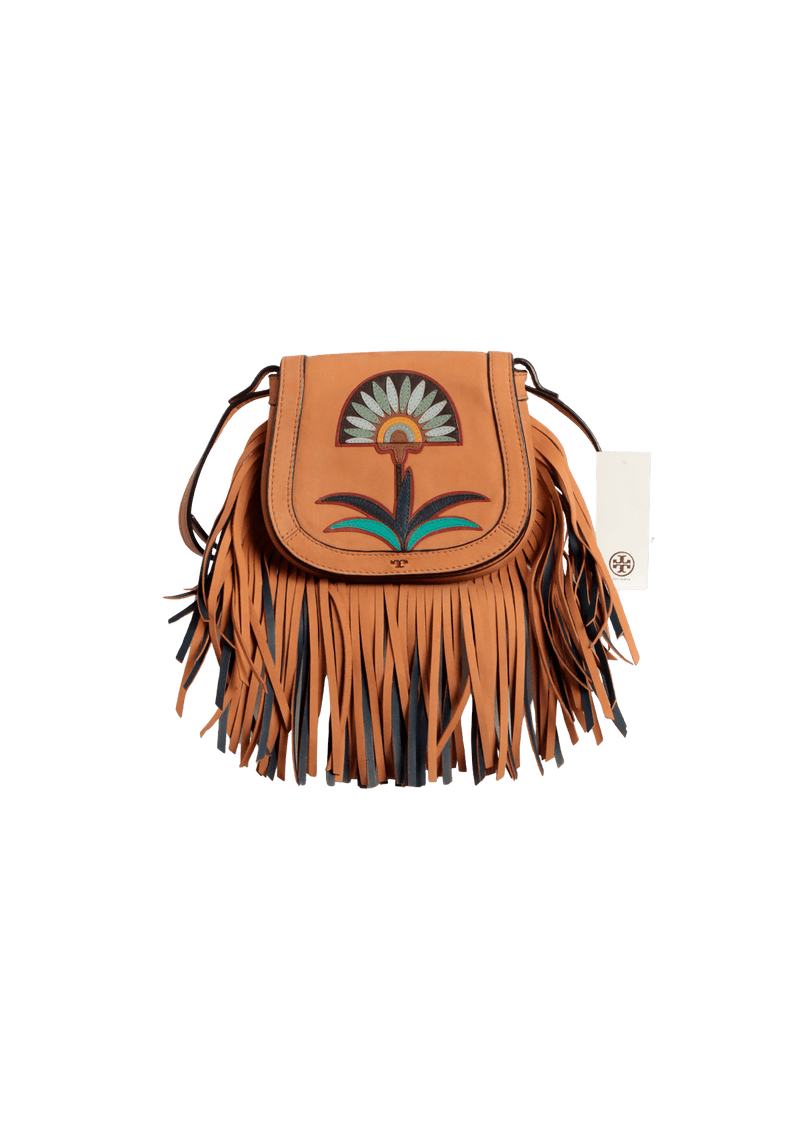 LILIUM MINI SADDLE FRINGE BAG