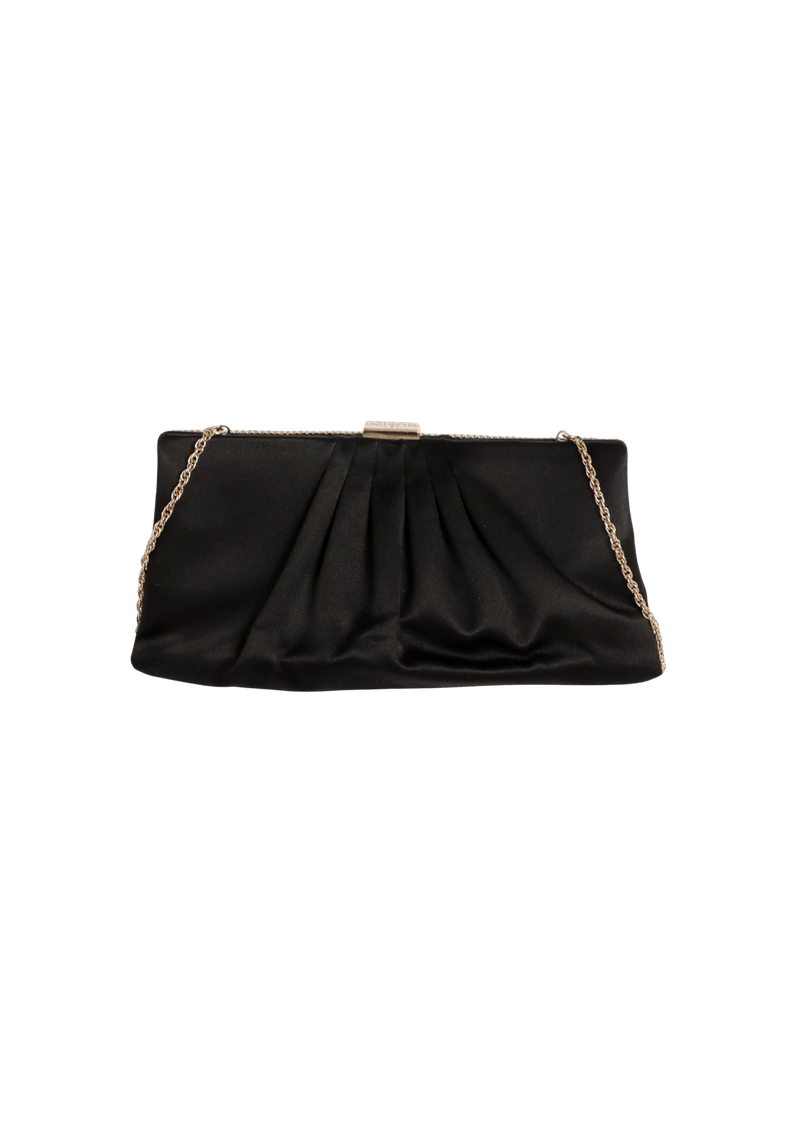 EMBROIDERED SATIN CLUTCH