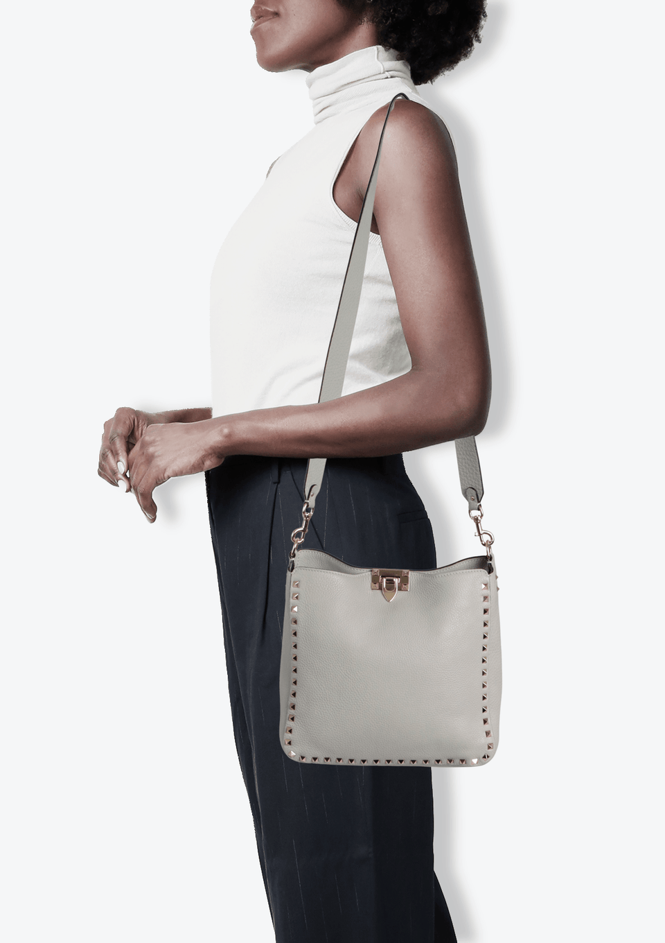ROCKSTUD FLIP-LOCK MESSENGER BAG