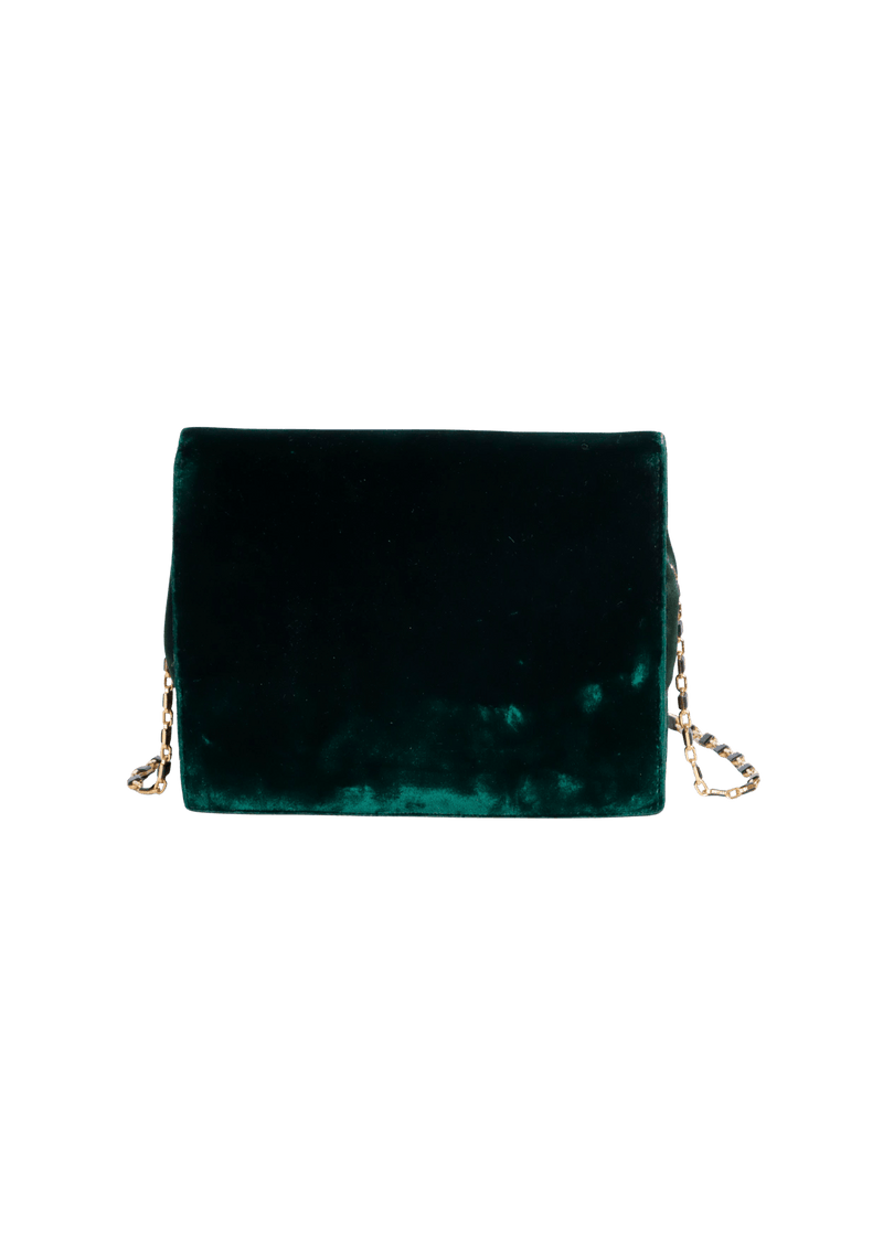 VELVET FLAP BAG