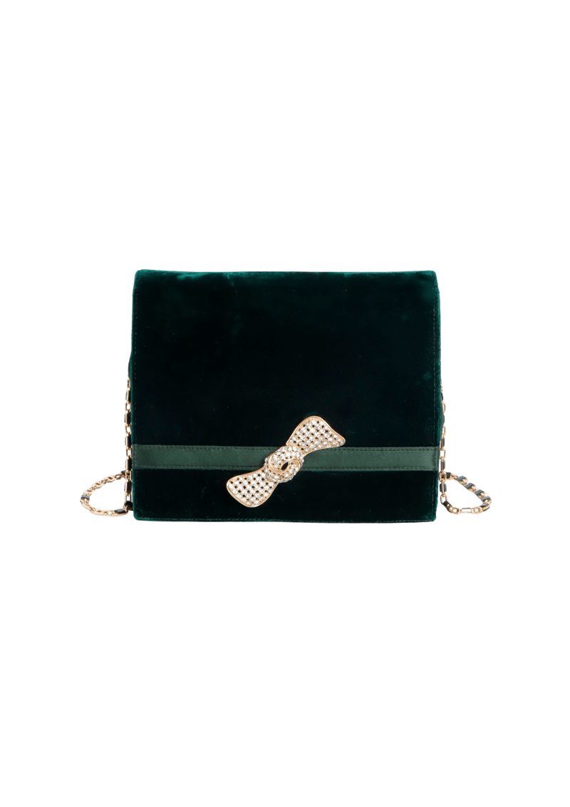 VELVET FLAP BAG