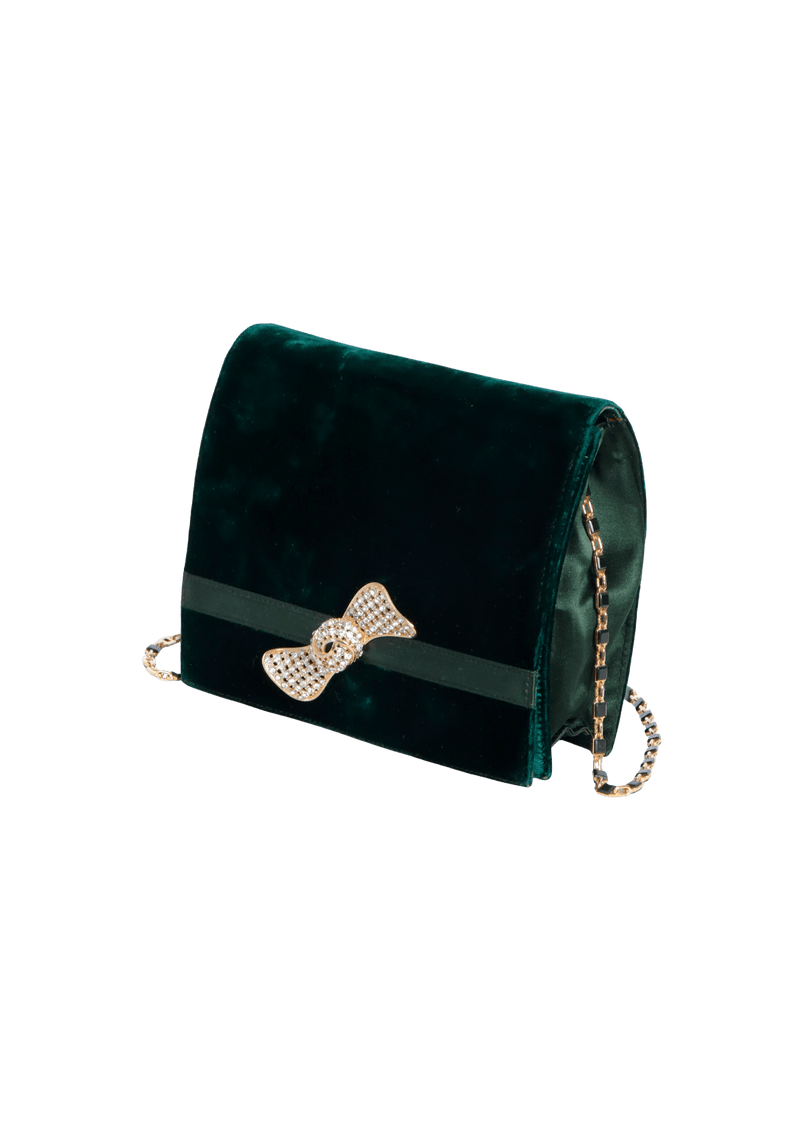 VELVET FLAP BAG