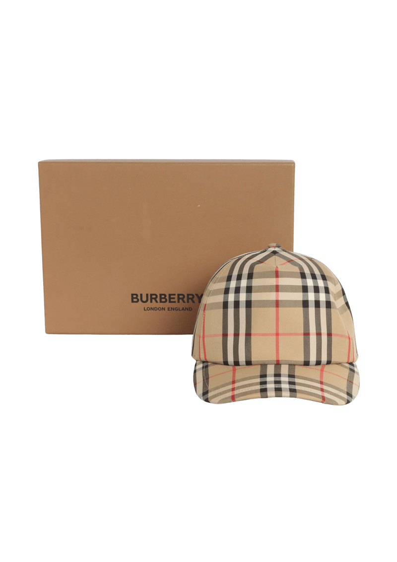 VINTAGE CHECK BASEBALL CAP