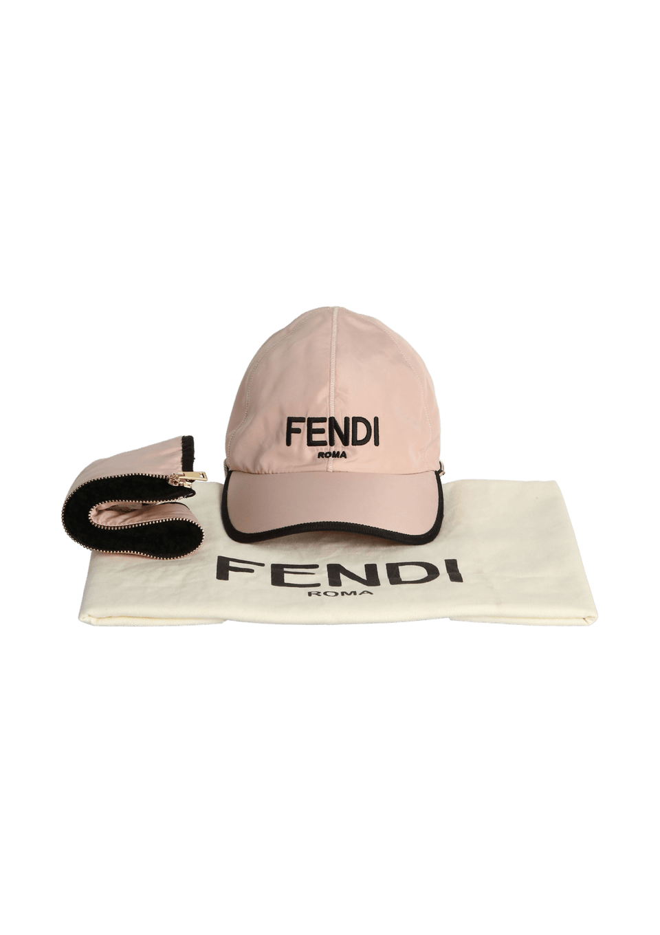 ヴィンテージ　CAP FENDI FENDI Australia eBay | Brown Print Logo Fendirama Cap Baseball 帽子