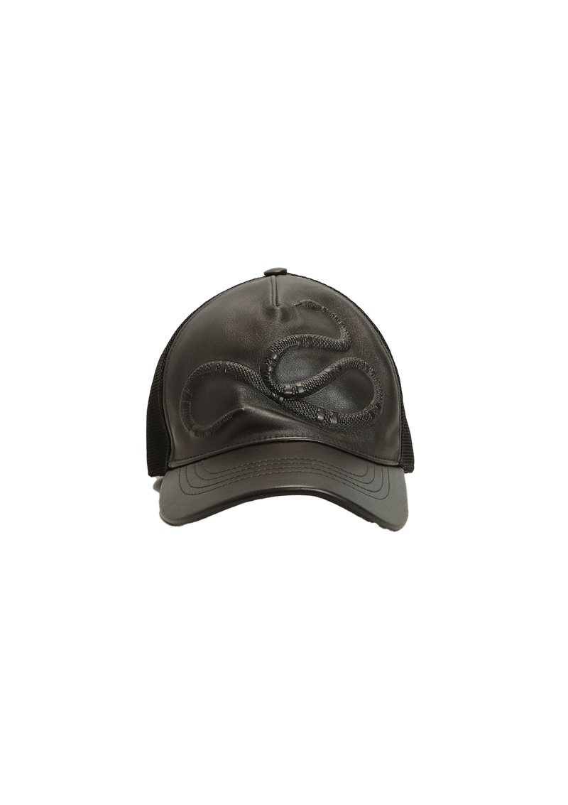 LEATHER KINGSNAKE BASEBALL HAT