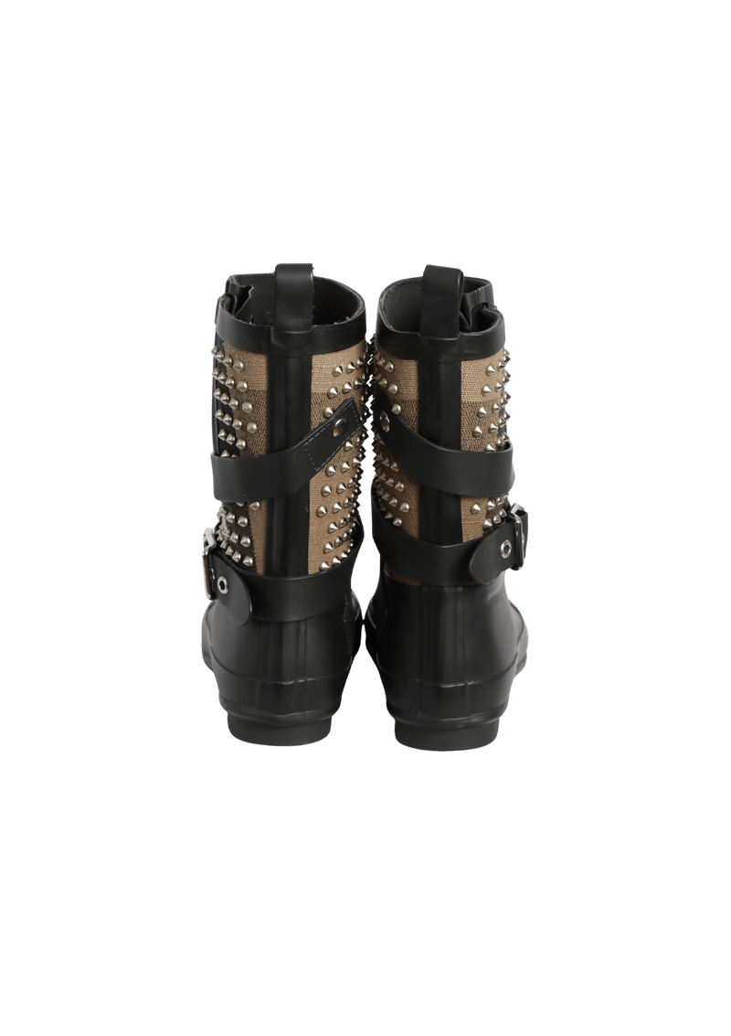 HOUSE CHECK STUDDED RAIN BOOTS 35