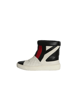 LEATHER TRICOLOR SNOW BOOTS 34