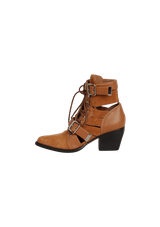 RYLEE CUTOUT LACE-UP BOOTS 36