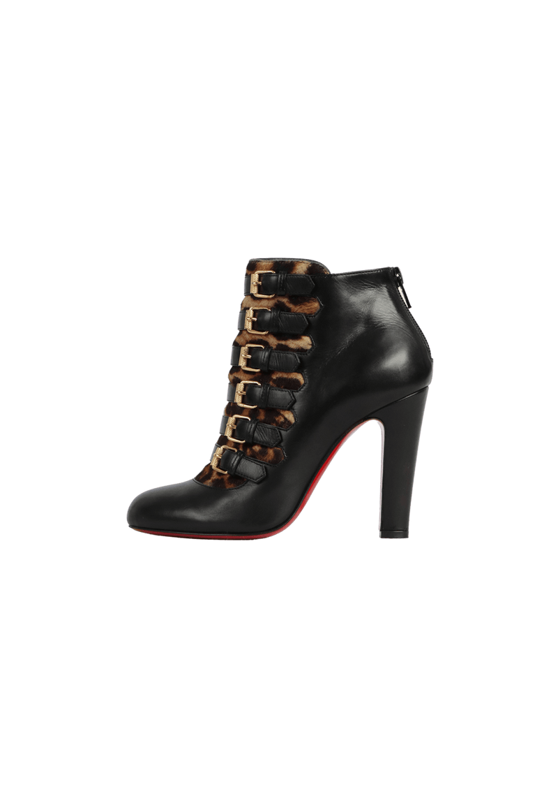 ATTROUPEE 100 LEATHER ANKLE BOOTS 33