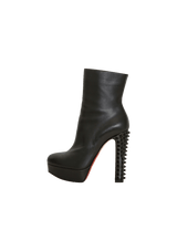 LEATHER SPIKE BOOTS 34.5