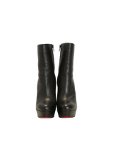 LEATHER SPIKE BOOTS 34.5