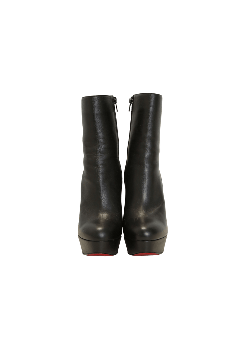 LEATHER SPIKE BOOTS 34.5