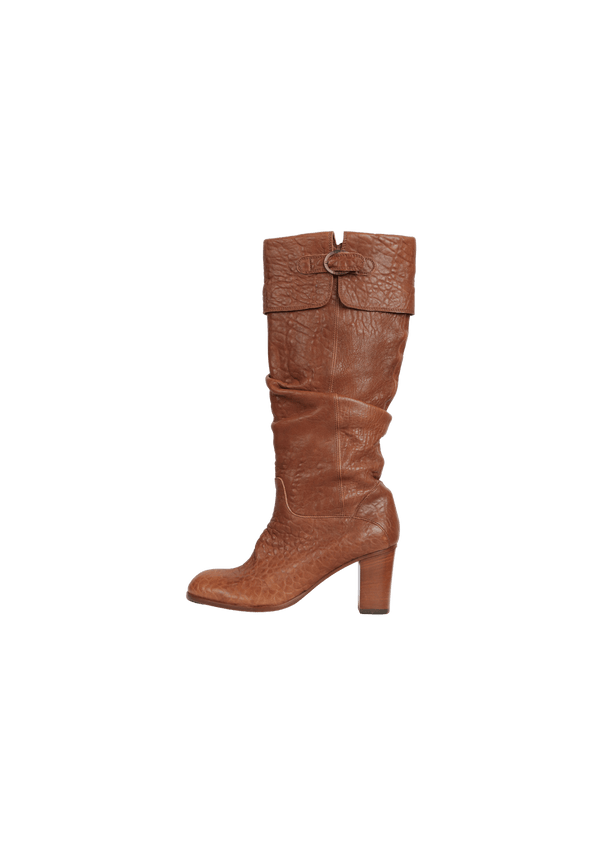 LEATHER BOOTS 36