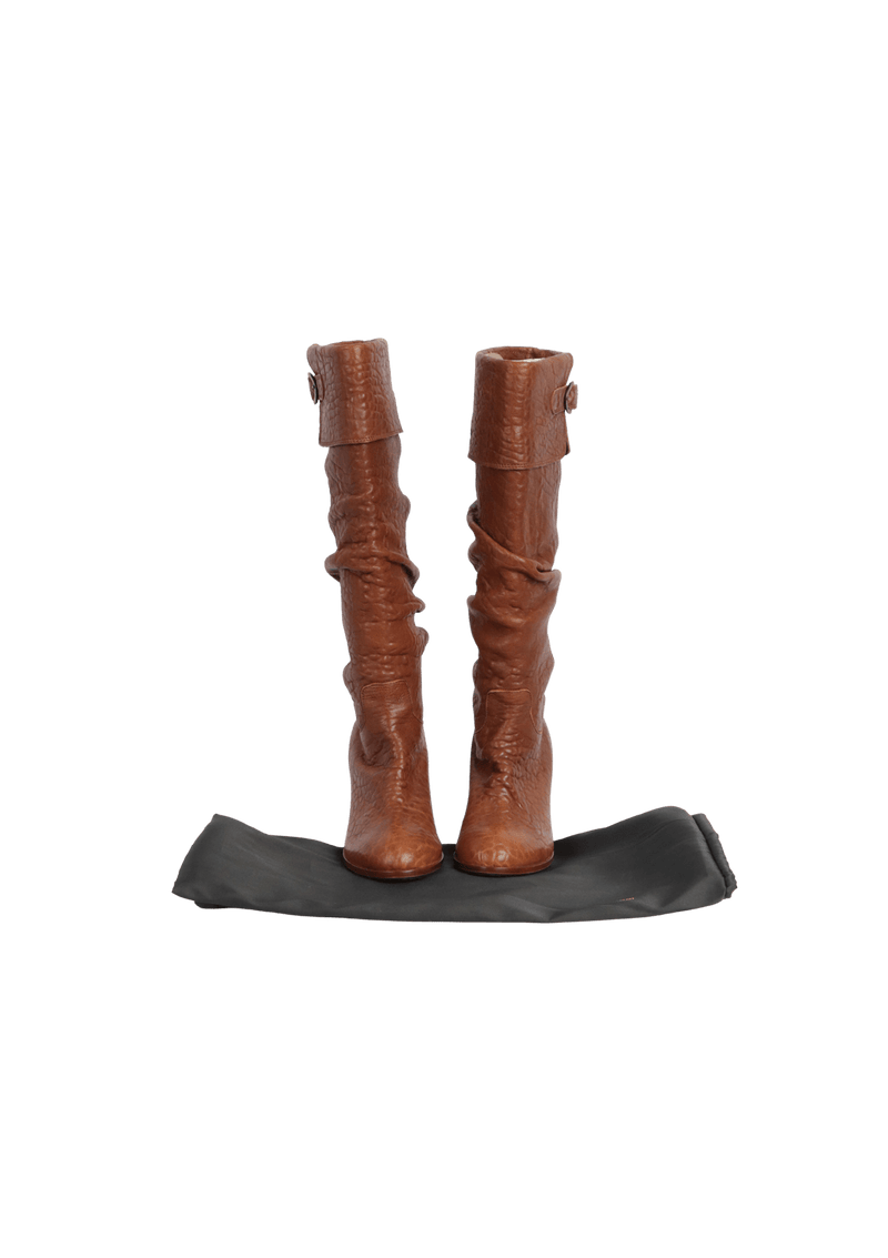 LEATHER BOOTS 36