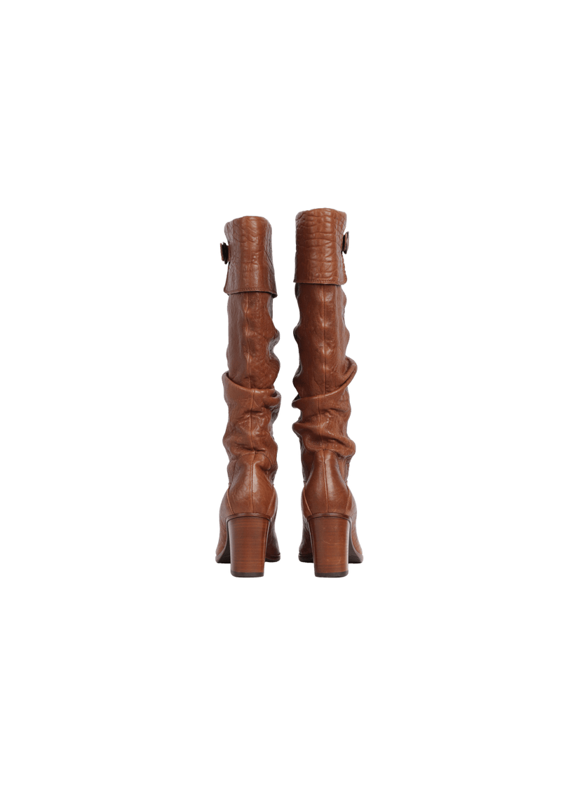 LEATHER BOOTS 36