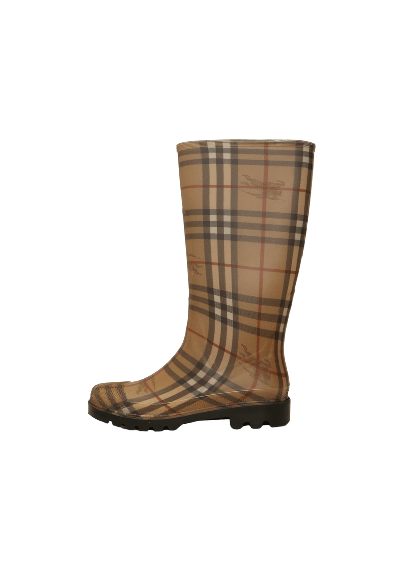 HAYMARKET CHECK RUBBER BOOTS 36.5