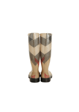 HOUSE CHECK RUBBER BOOTS 35