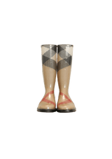 HOUSE CHECK RUBBER BOOTS 35