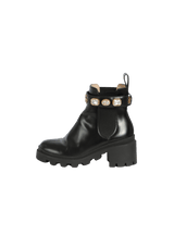 LEATHER ANKLE BOOT WITH BELT 33