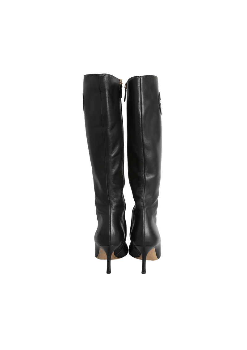 LEATHER BOOTS 36.5