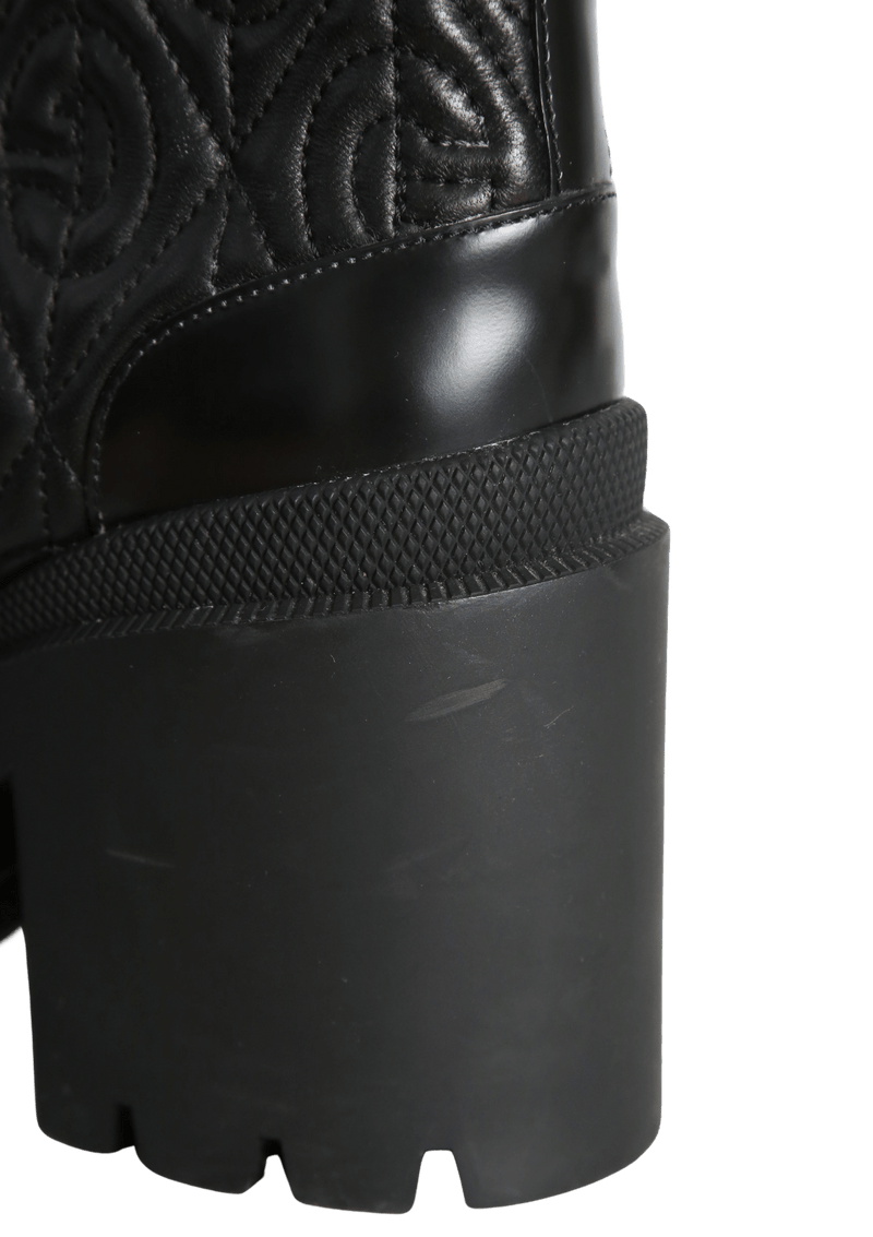 RHOMBUS QUILTED TRIP ANKLE BOOTS 37