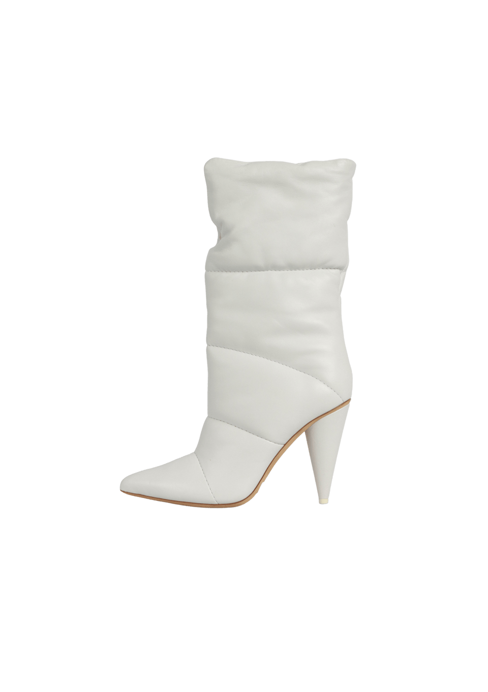 BOTA JIMMY CHOO LEATHER BOOTS 37 BRANCO ORIGINAL – Gringa