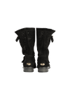 SUEDE CUTOUT YOUTH BIKER BOOTS 36