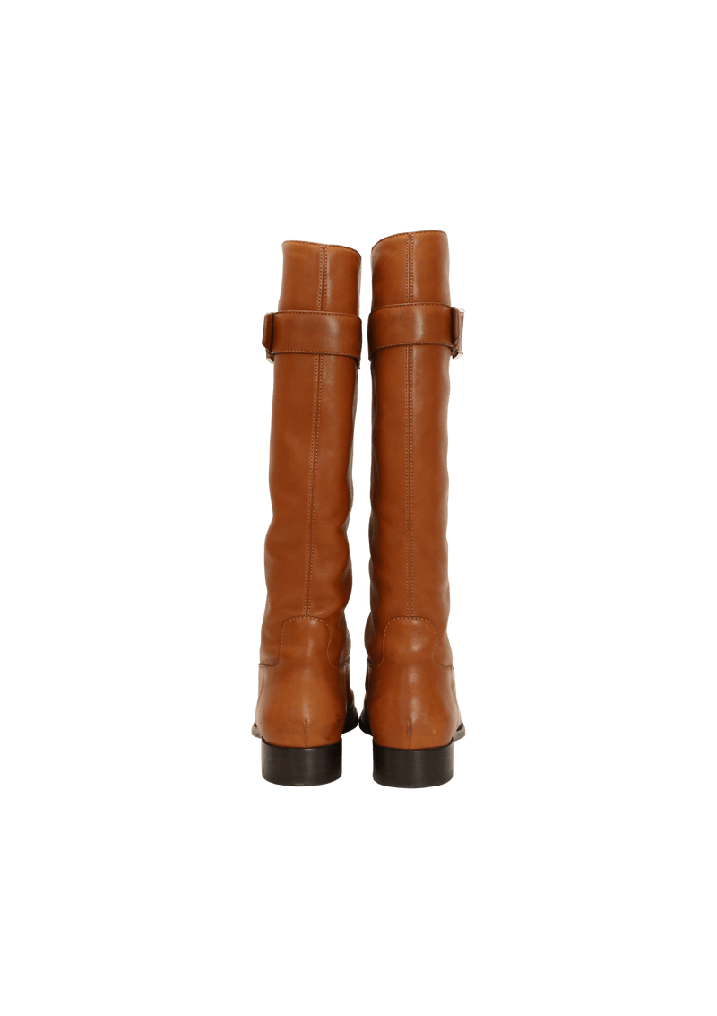 Bota Louis Vuitton Leather Boots Caramelo Original – Gringa