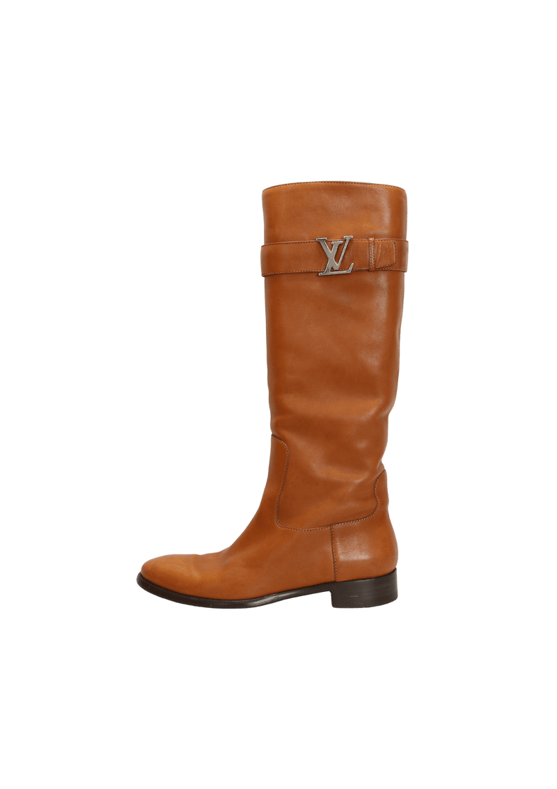 Bota Louis Vuitton Leather Boots Caramelo Original – Gringa