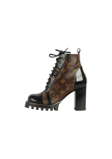 MONOGRAM STAR TRAIL ANKLE BOOTS 34