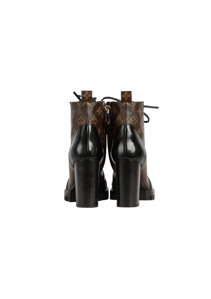 MONOGRAM STAR TRAIL ANKLE BOOTS 34