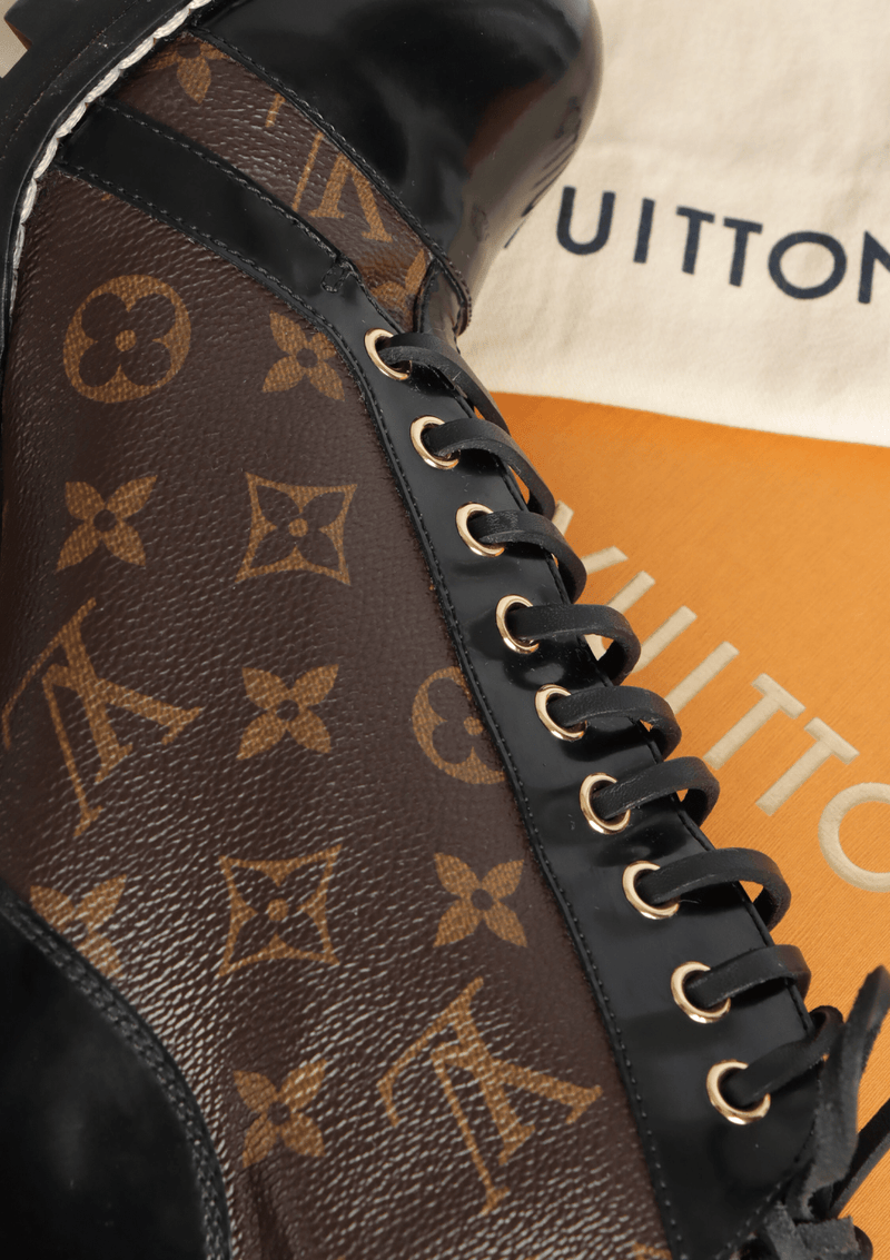 Bota Louis Vuitton Monogram Star Trail 36 Marrom Original – Gringa