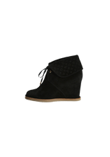 MONOGRAM SUEDE BOOTS 39