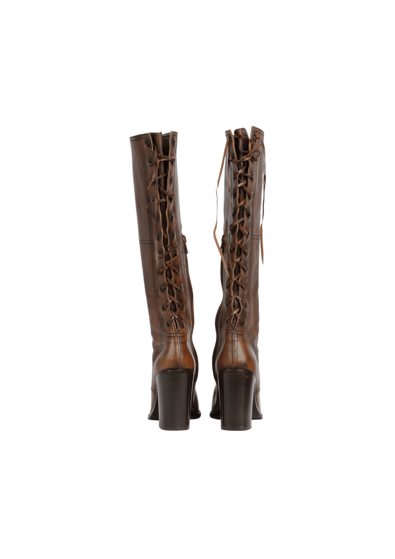 LEATHER BOOTS 36