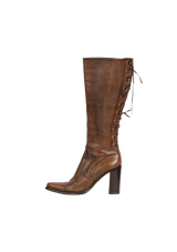 LEATHER BOOTS 36