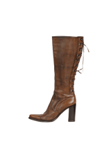 LEATHER BOOTS 36