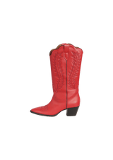 LEATHER WESTERN BOOTS 36