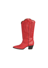 LEATHER WESTERN BOOTS 36