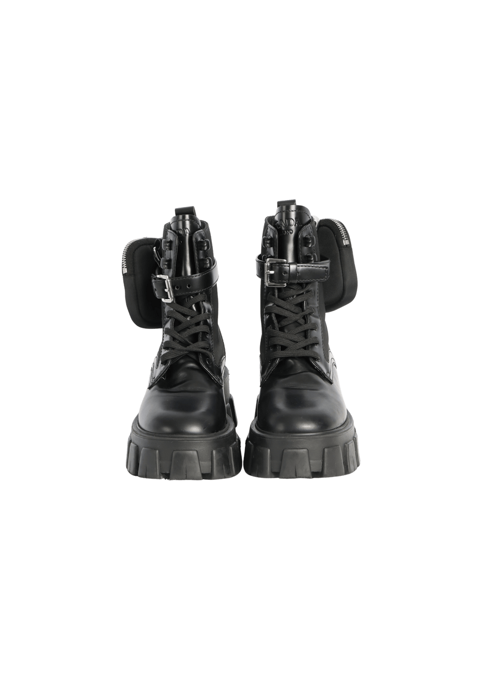 BOTA PRADA MONOLITH COMBAT BOOTS PRETO 34 ORIGINAL – Gringa