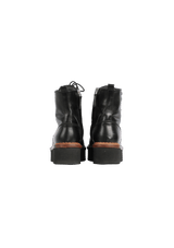 LEATHER COMBAT BOOTS 32