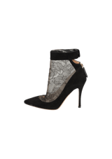 LACE PATTERN BOOTS 36