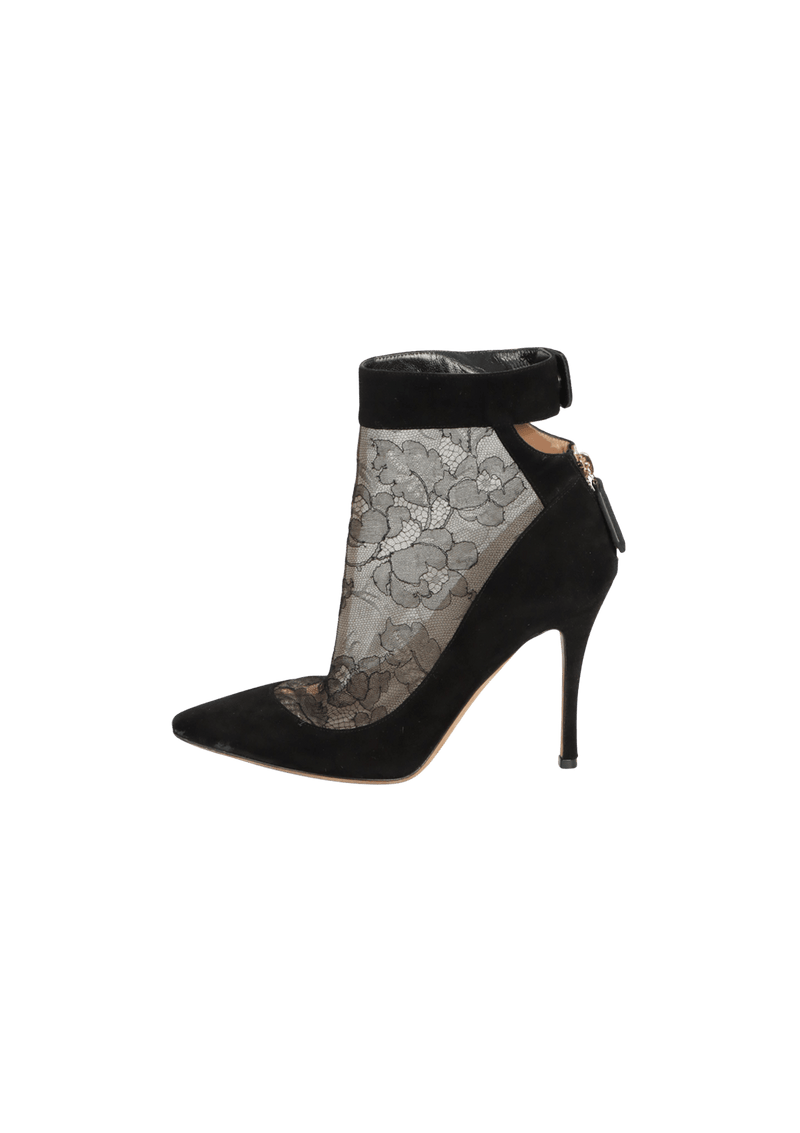 LACE PATTERN BOOTS 36