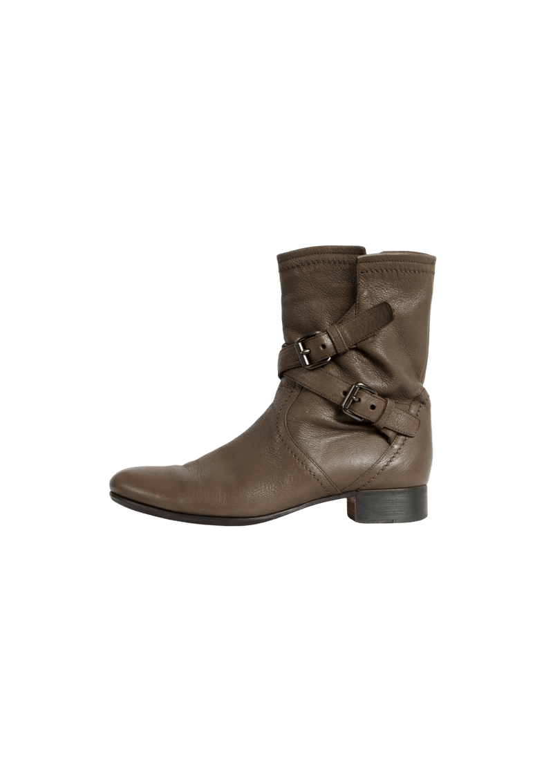 LEATHER BOOTS 38