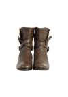 LEATHER BOOTS 38