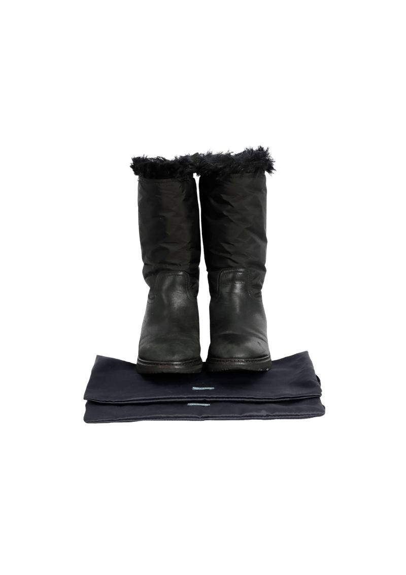 LEATHER SNOW BOOTS 37.5