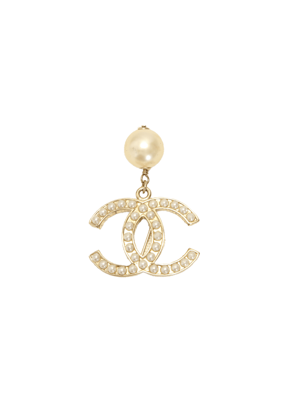 アクセサリー CHANEL BROCHE CHANEL CC PEARL BROOCH DOURADO ORIGINAL – Gringa