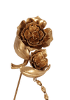 FLOWER-DETAIL LAPEL PIN